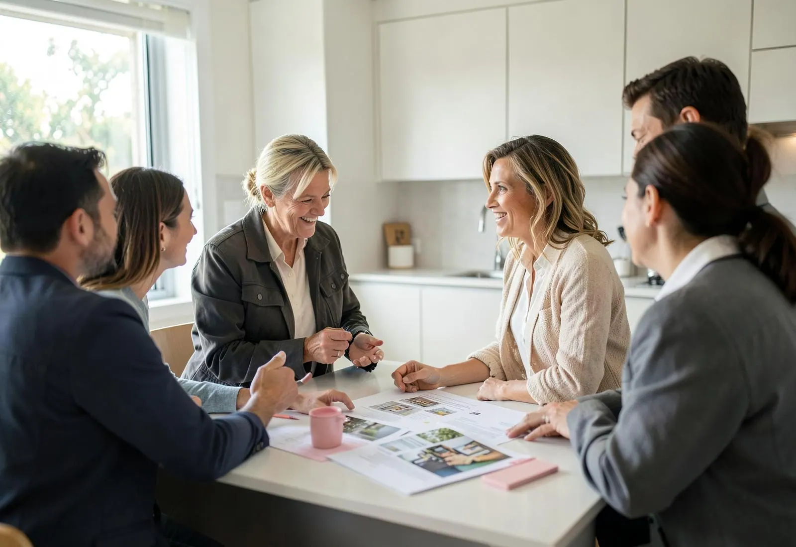 An agent using the integrated platform with clients