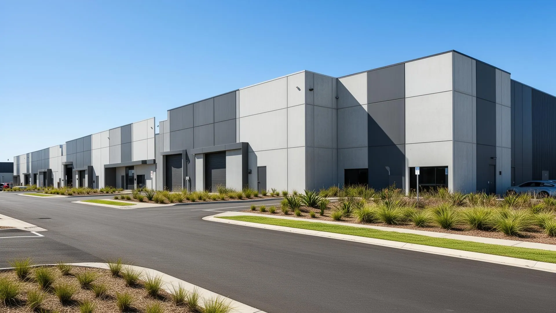 Modern industrial warehouse estate