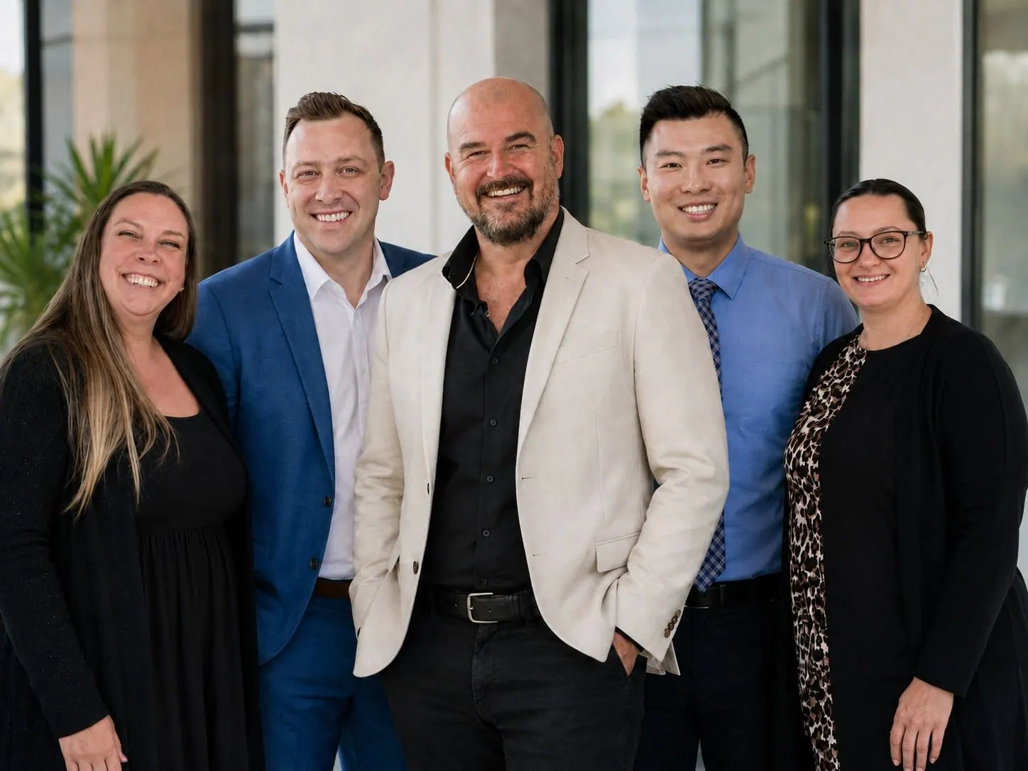 The tonylawson exp and HOSO team standing together