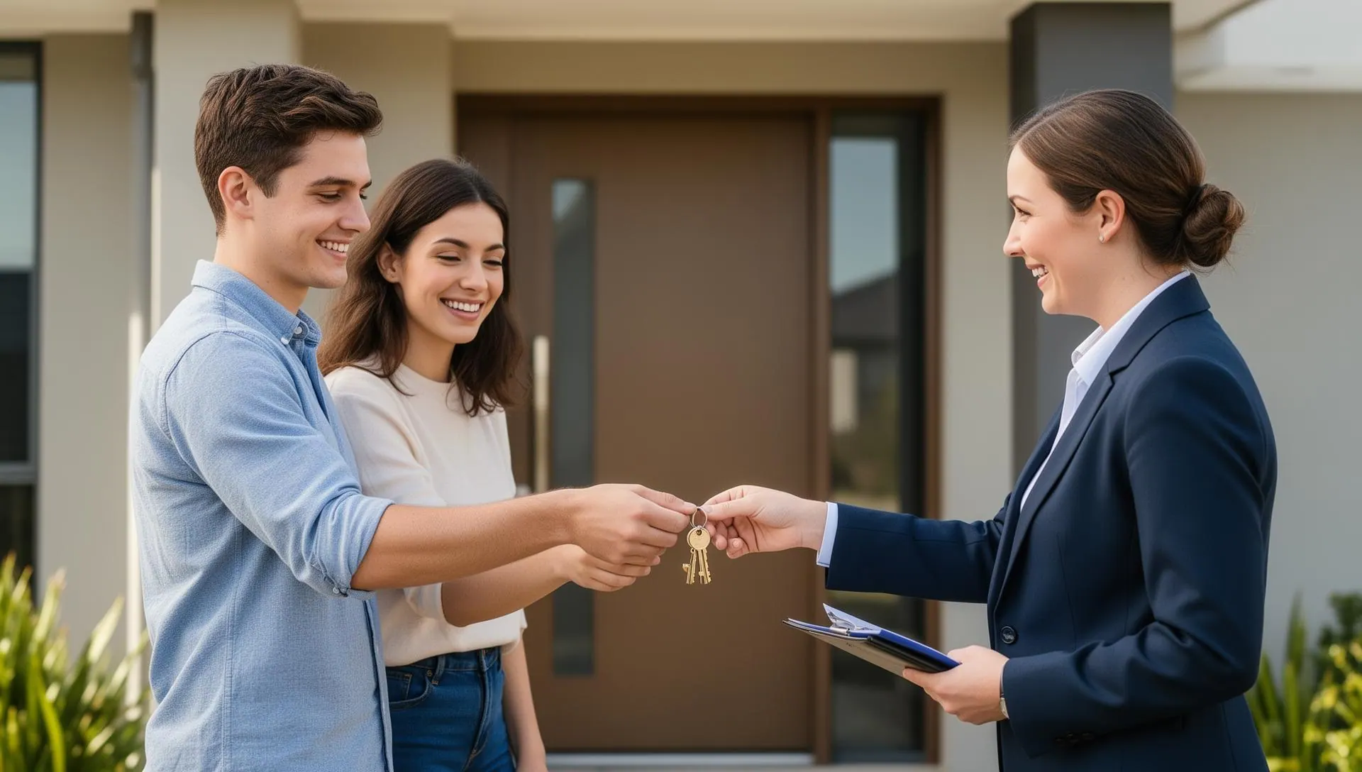 Receiving house keys